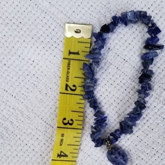 Vintage lapis necklace and‎ bracelet set - Picture 6 of 6